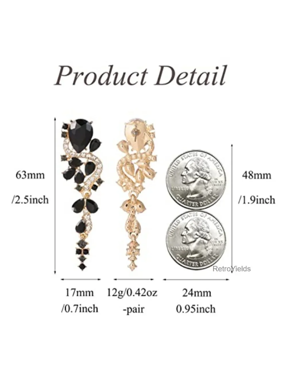 Chandelier Drop Dangle Earrings Crystal Rhinestone Bridal Statement Jewelry